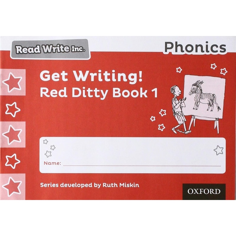 Read Write Inc. Phonics: Get Writing! Red Ditty Book 1 Pack of 10