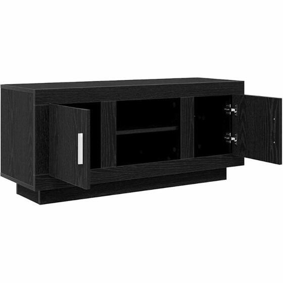 Έπιπλο Τηλεόρασης VidaXL 102 x 35 x 45 cm - Μαύρη Οξιά image 4