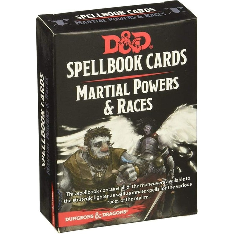 WIZARDS OF THE COAST Dd5 Spellbook Cards: Martial Power Dungeons Dragons WIZARDS OF THE COAST