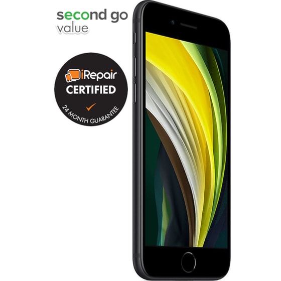 Μεταχειρισμένο Apple iPhone SE (2nd Gen) 128GB Black second go value Certified by iRepair image 2