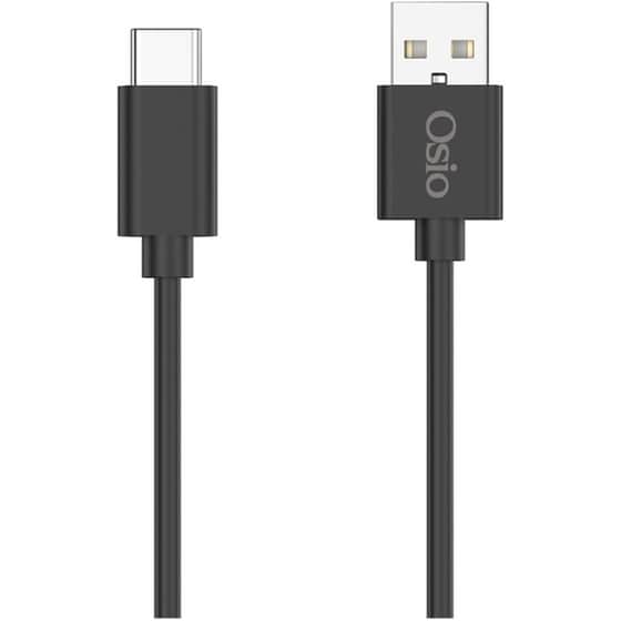 Καλώδιο Osio OTU-5914B USB-C male σε USB-A 60W 1m - Μαύρο image 0