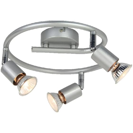 Σποτ Τρίφωτο Aca Trinity Mc634sl3g Μεταλλικό - Ασημί image 0