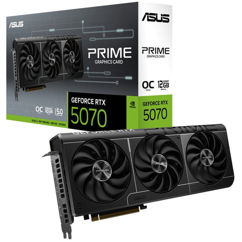 Κάρτα Γραφικών Asus VGA PRIME-RTX5070-O12G GeForce RTX 5070 12GB