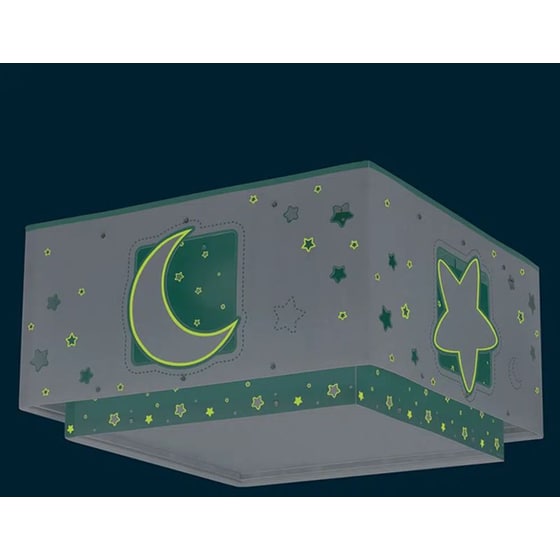 Παιδικό Φωτιστικό Οροφής Ango Moonlight Green Πλαφονιέρα 63236H - Πράσινο image 2