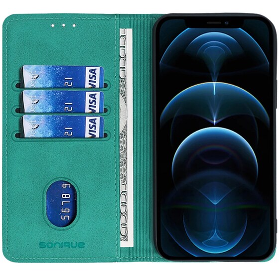 Θήκη Samsung Galaxy S23 - Sonique Vintage Magnet Book - Βεραμάν image 1