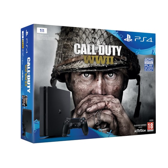 Sony PlayStation 4 - 1TB Slim & Call of Duty: WWII image 0