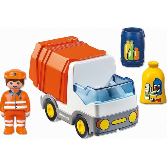 PLAYMOBIL® 1·2·3 Απορριμματοφόρο Όχημα (6774) image 2