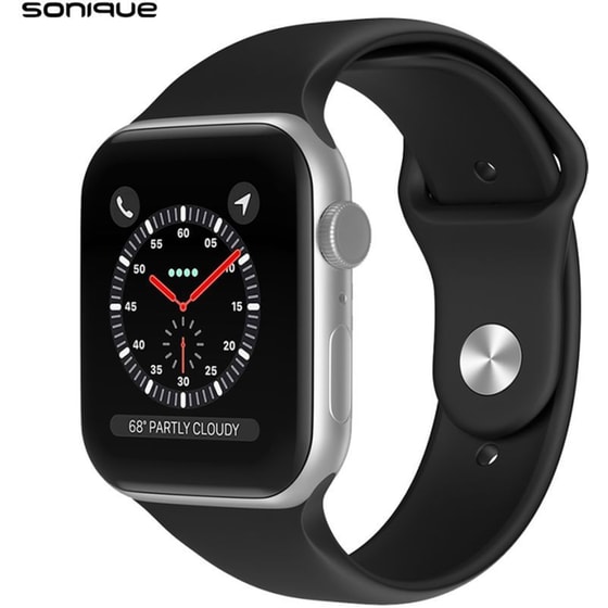 Λουράκι Sonique Soft Band για Apple Watch 42/44/45/49mm - Μαύρο image 0