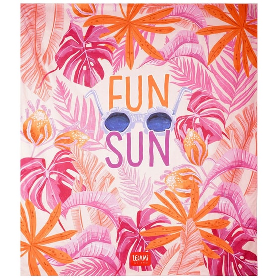 Πετσέτα Θαλάσσης Legami Maxi Tropical 175 x 200 cm - Ροζ/ Πορτοκαλί image 0