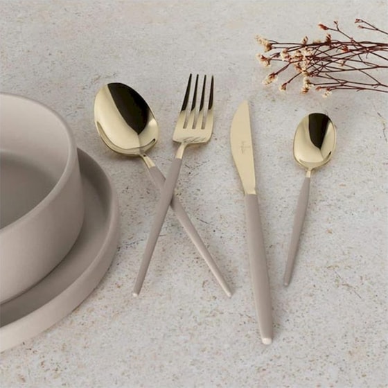 Σετ Μαχαιροπίρουνα Berlinger Haus Sahara Collection Ανοξείδωτα Χρυσά 24 Τμχ image 2