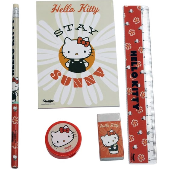 Σχολικό Σετ & Μπλοκάκι Σημειώσεων Gim Hello Kitty image 1