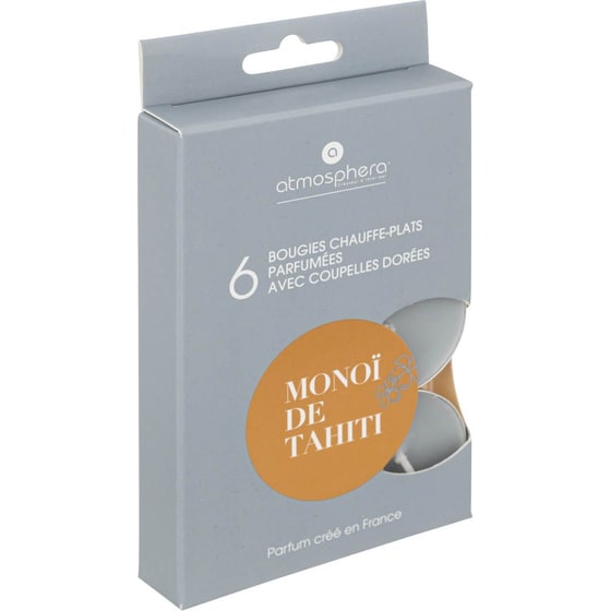 Σετ Αρωματικά Κεριά Ρεσώ Spitishop A-s Izor Monoi 196024d 6 Τμχ - Μονόι image 1