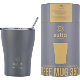 Ποτήρι Θερμός Estia Home Art Save The Aegean Fjord Grey 350 ml