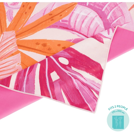 Πετσέτα Θαλάσσης Legami Maxi Tropical 175 x 200 cm - Ροζ/ Πορτοκαλί image 2