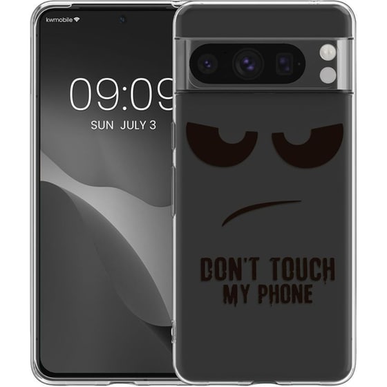 Θήκη Google Pixel 8 Pro - KWmobile TPU Case Σιλικόνης - Transparent/Black image 0