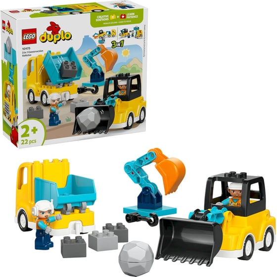 LEGO® DUPLO® Town 3 σε 1 Οχήματα Κατασκευών (10475) image 1