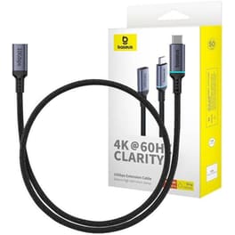 Baseus Καλώδιο Επέκτασης USB-C Από Αρσενικό Σε Θηλυκό 10 Gbps 0.5m - Μαύρο