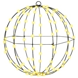 Vidaxl Μπάλα Θερμό Λευκό 40 X 40 X 42 Cm Μέταλλο 120 Led