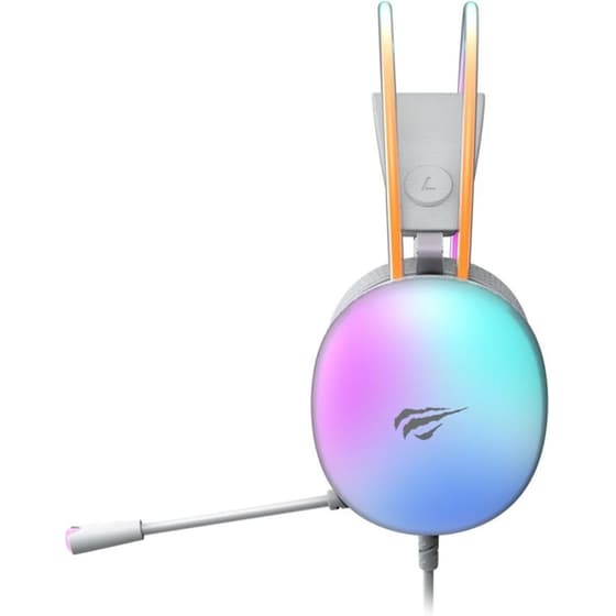 Havit H2037D Gaming Ενσύρματα Ακουστικά 3.5mm/USB με RGB Φωτισμό - Λευκά image 1