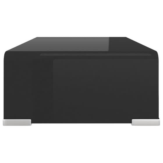 Βάση Τηλεόρασης/οθόνης VidaXL  από γυαλί  40x25x11cm - Μαύρο image 3