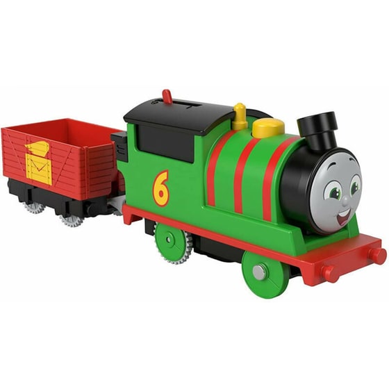 Fisher-price Thomas Friends Motorized - Percy Train With Wagon (hdy60) image 1