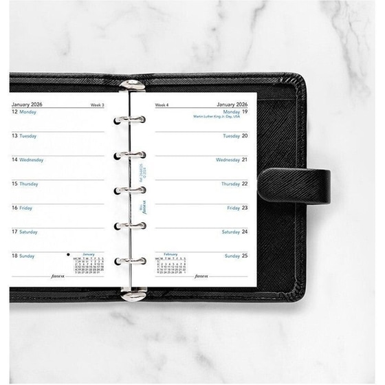 Ανταλλακτικά Φύλλα Ημερολογίου Filofax 2026 Eng. Mini Εβδομαδιαίο σε Σελ. image 2