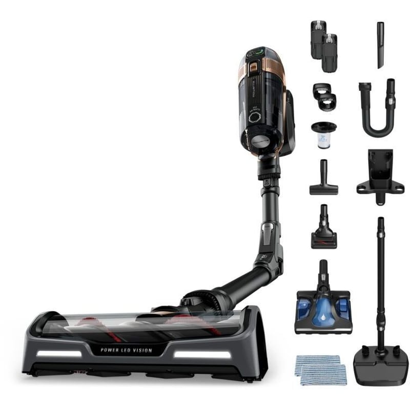 ROWENTA X-FORCE FLEX 15.60 Animal RH99G3WO 32.4 V Μαύρο/Μπρονζέ Aqua Σκούπα Stick