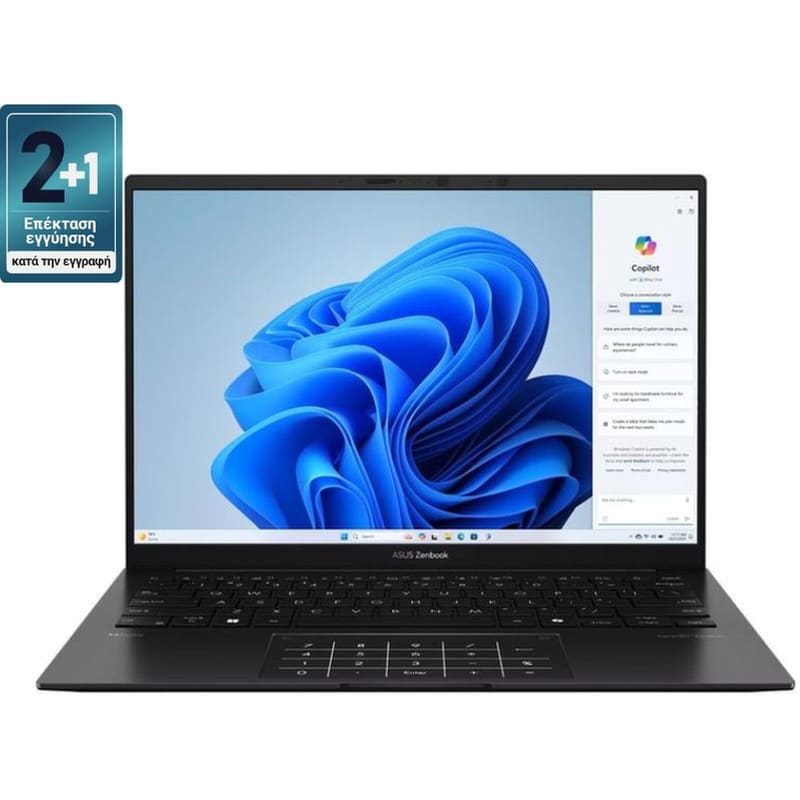 Asus Zenbook 14 UM3406GA-OLED-QD008W 14 FHD+ OLED (AMD Ryzen AI 7-445/32 GB/1TB SSD/Radeon Graphics/Win11Home) Laptop