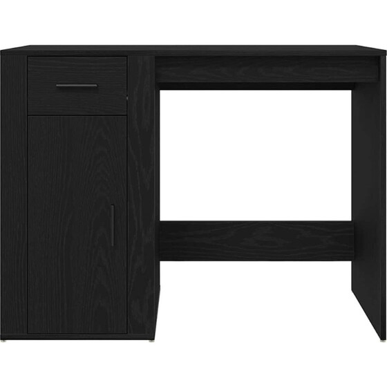 Γραφείο VidaXL από Επεξεργασμένο Ξύλο 100x49x74 cm - Μαύρη Οξιά image 4