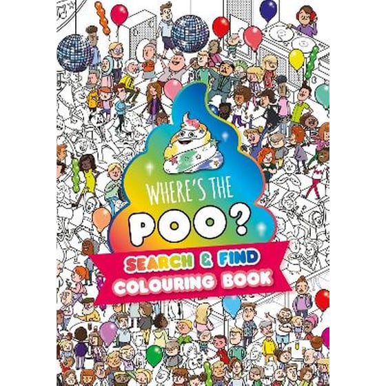 Where's the Poo? A search and find colouring book image 0