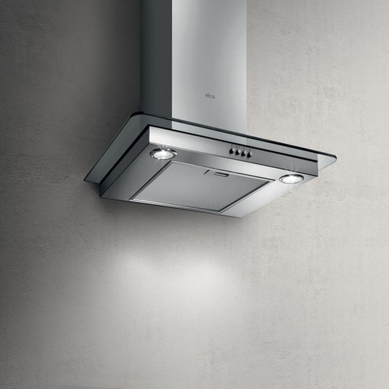 ELICA FLAT GLASS IX/A/60 60 cm Inox Καμινάδα - Τζάκι Απορροφητήρας image 2
