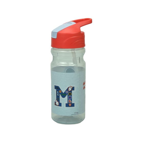 Παγούρι Gim Flip Mickey All In The Name με Καλαμάκι 500 ml Γκρι image 1