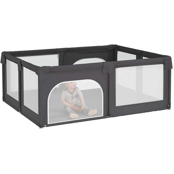 Παρκοκρέβατο VidaXL Σκούρο Γκρι image 5