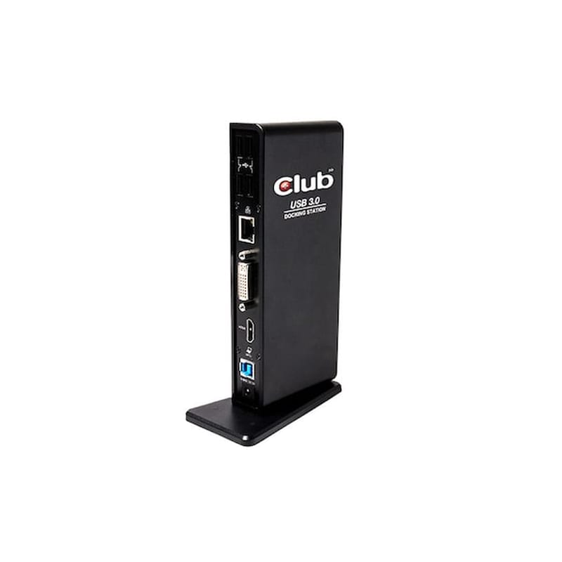 CLUB 3D HDD Docking Station Club3D USB 3.0 – 4x USB 2.0, 2x USB 3.0, HDMI, DVI – Μαύρο