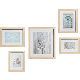 Σετ Κορνίζες Spitishop A-S Natural 157177A MDF 5 Τμχ - Μπεζ
