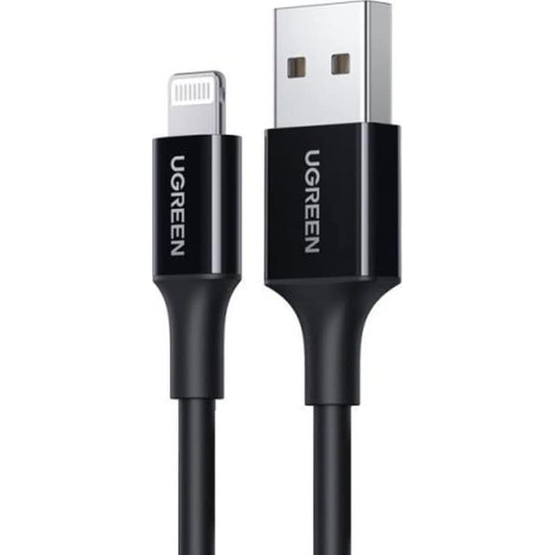 Καλώδιο Φόρτισης Ugreen US155 MFi Certified USB-A σε Lightning 2.4A – Μαύρο