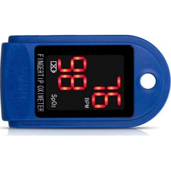 Παλμικό Οξύμετρο Δακτύλου JZK 302 PULSE Oximeter Oled Display Μπλε image 2