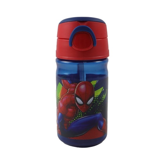 Παγούρι Gim Spiderman με Καλαμάκι 350 ml Μπλε image 0