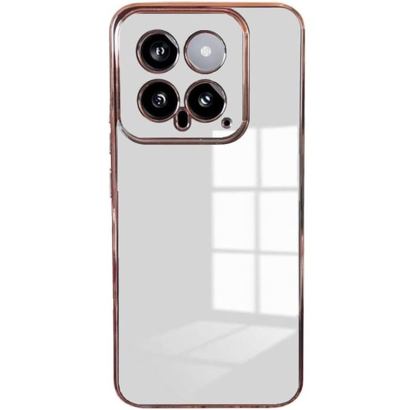 BODYCELL Θήκη Σιλικόνης - Xiaomi 14 - Bodycell Gold Plated - White (5206015074349)