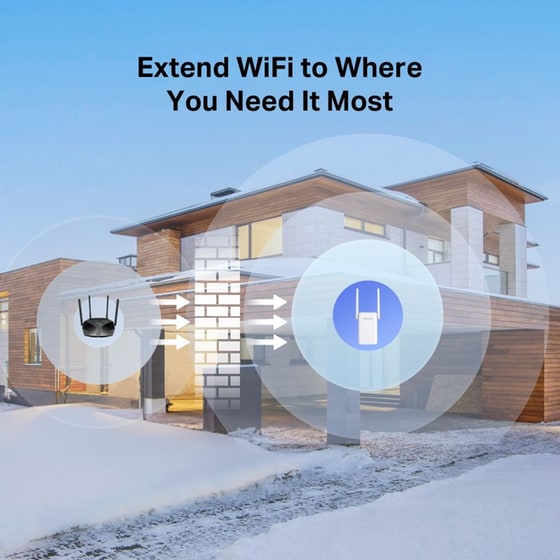 Mercusys ME80X AX3000 Wi-Fi 6 Range Extender Dual Band (2.4 & 5 GHz) 2402Mbps image 4