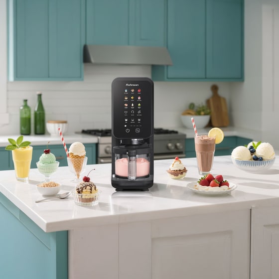 Παγωτομηχανή ROHNSON R5655 VLCREME 3 x 450 ml Μαύρο image 18