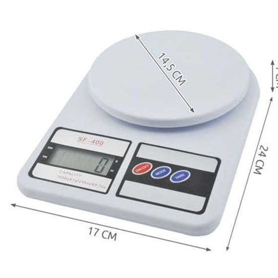 ARIA TRADE 7kg Λευκή Ψηφιακή Ζυγαριά Κουζίνας image 3