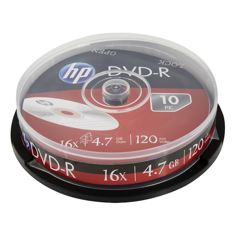 Δίσκοι CD/DVD HP DVD-R 4.7GB 10τμχ