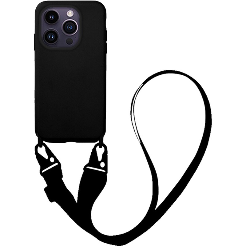 Θήκη Apple iPhone 14 Pro - My Colors CarryHang Strap - Μαύρο