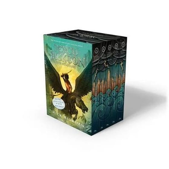 Percy Jackson and the Olympians 5 Book Paperback Boxed Set (New Covers W/Poster) image 0