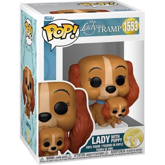 FUNKO POP! DISNEY LADY WITH PUPPY 1553 image 1