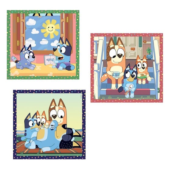Παιδικό Παζλ Clementoni Super Color Bluey (3x48 Κομμάτια) image 1