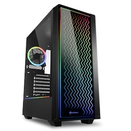 Κουτί Desktop Sharkoon RGB Lit 200 Midi ATX Tower - Μαύρο