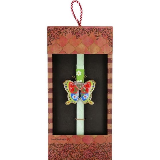 Λαμπάδα&nbsp;Synchronia&nbsp;Πεταλούδα&nbsp;Φλοράλ&nbsp;Φούξια image 0