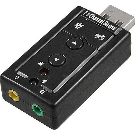 Κάρτα Ήχου Logilink UA0078 USB 7.1 - Μαύρο image 0